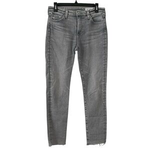 AG Adriano Goldschmied Women’s Gray Wash Prima Ankle Cigarette Leg Jeans Size 27